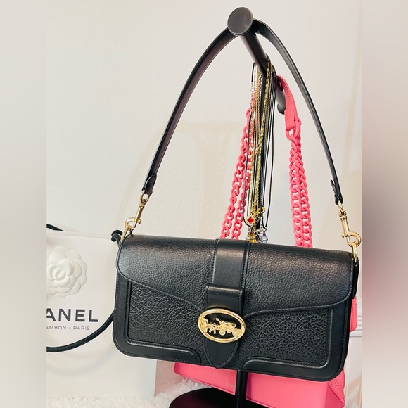 Coach Black Leather Shoulder Bag - Picture 10 of 10